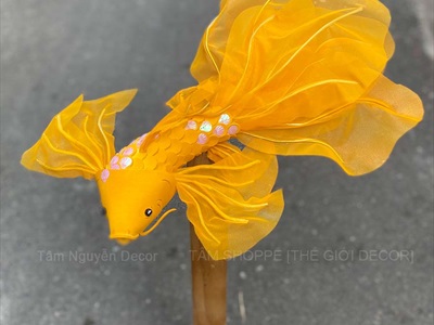 Mô hình cá chép decor Mini [Dáng thon - Nhiều màu] D45cm TCV-CA-06